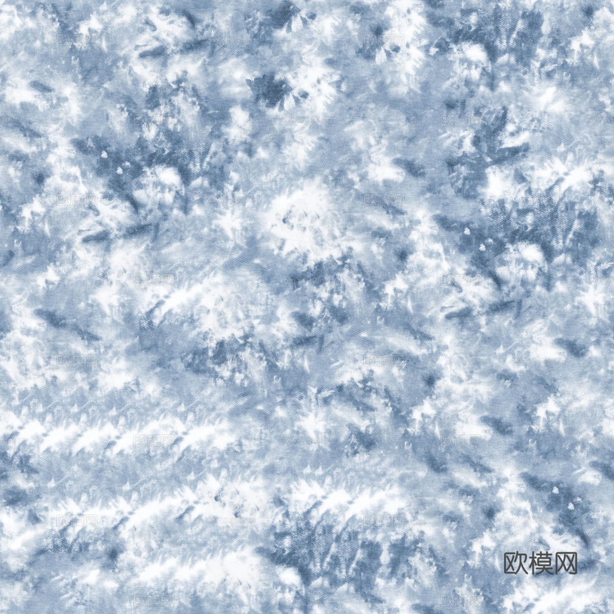 手工扎蓝布纹80