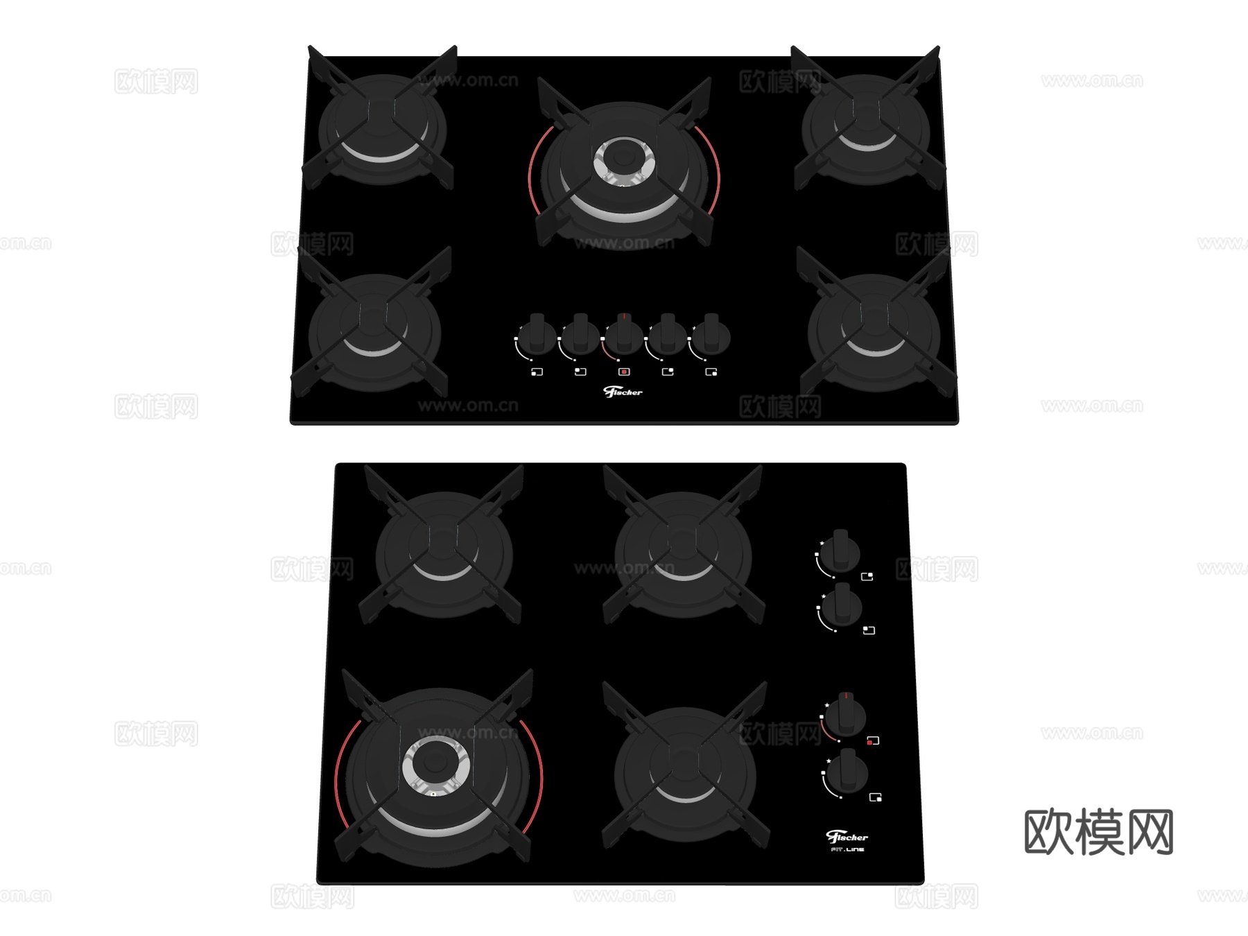 燃气灶 灶台su模型