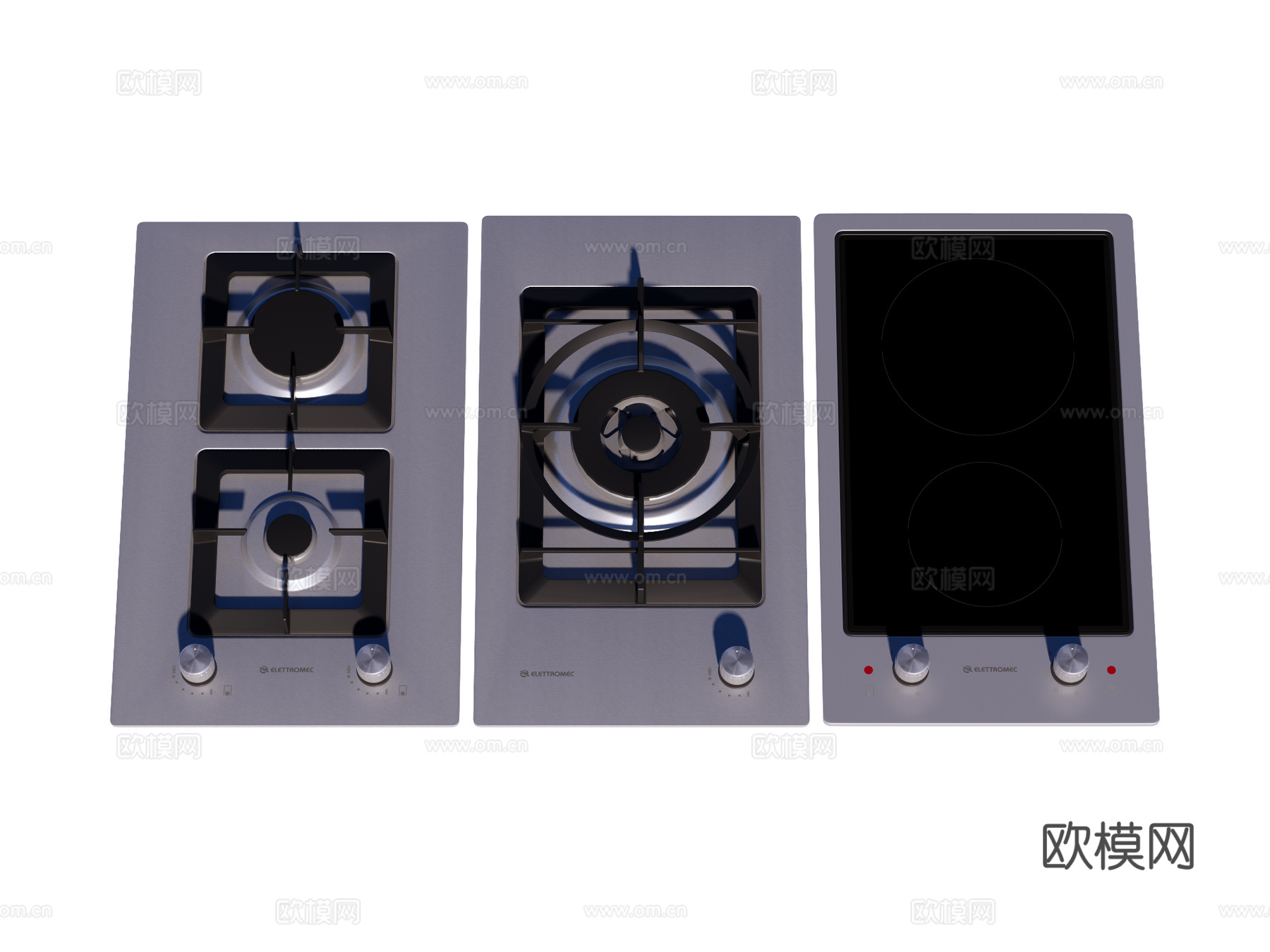 燃气灶 灶台su模型