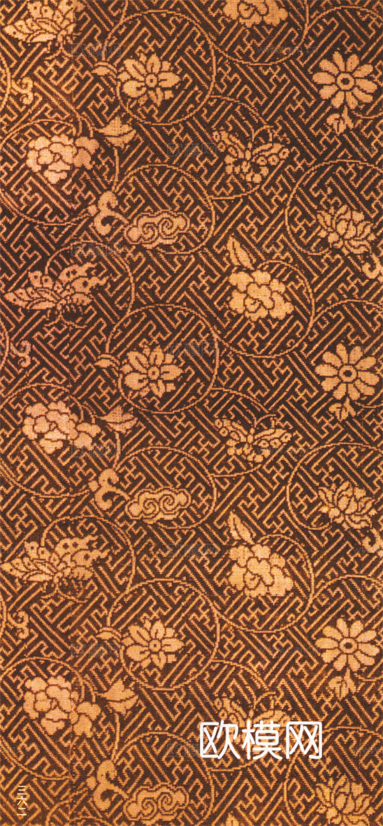 中国传统服饰纹理图案，吉祥图案，富贵图案304