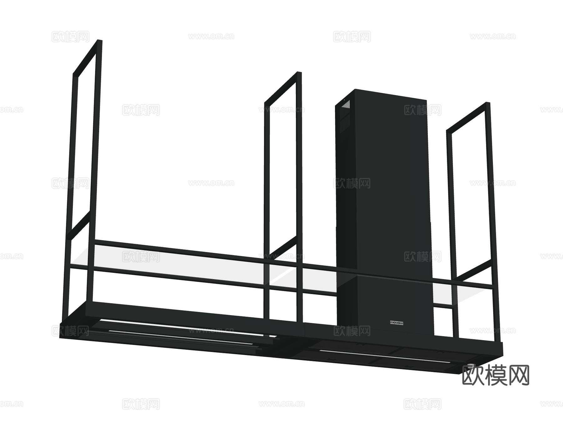 吊挂式抽油烟机 中岛抽油烟机su模型