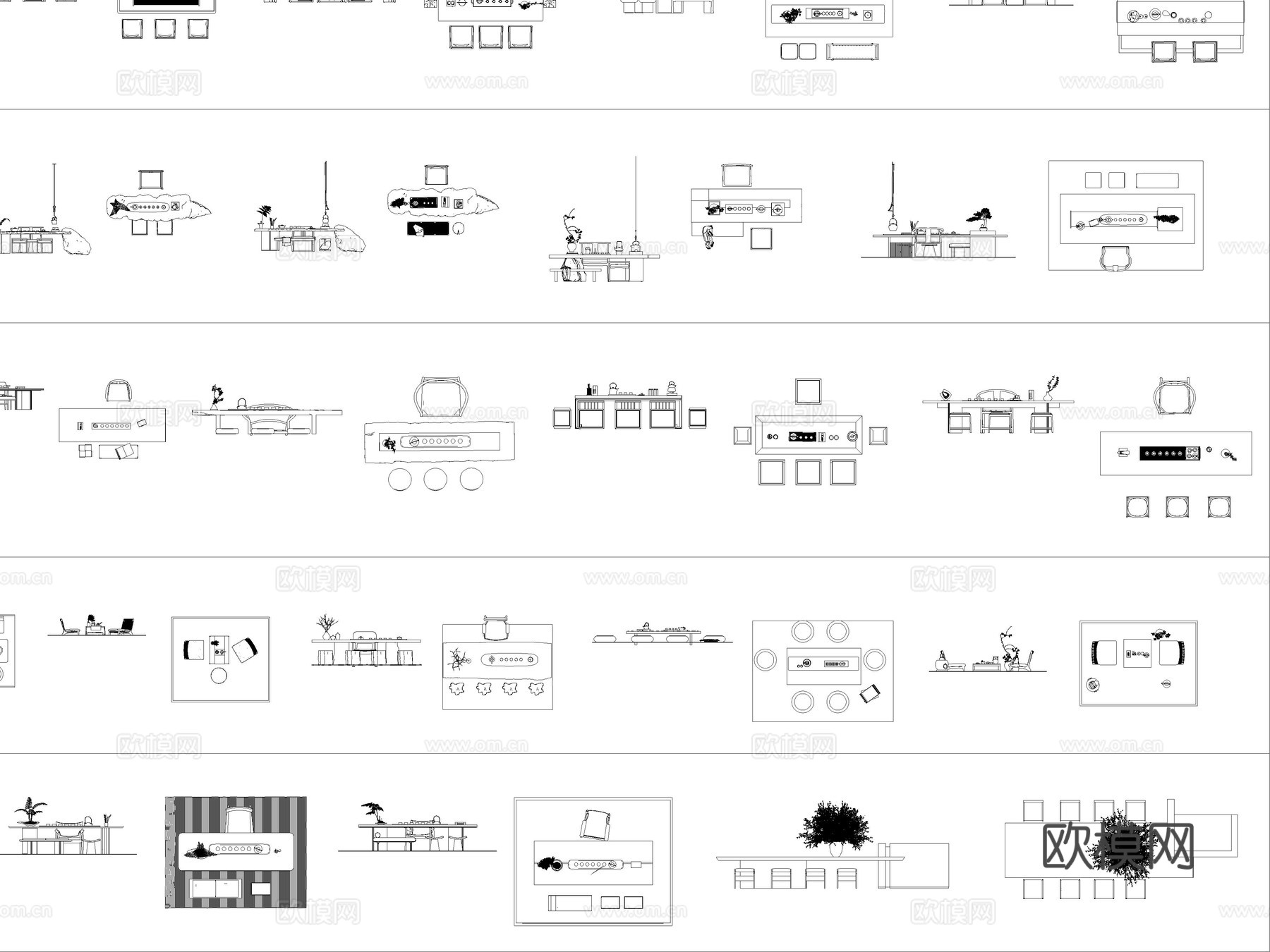 2026年最新新中式茶桌椅组合CAD图库CAD茶桌CAD椅子cad施工图cad施工图