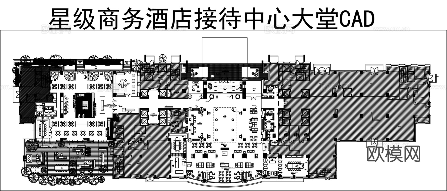 多套酒店大堂CADcad施工图