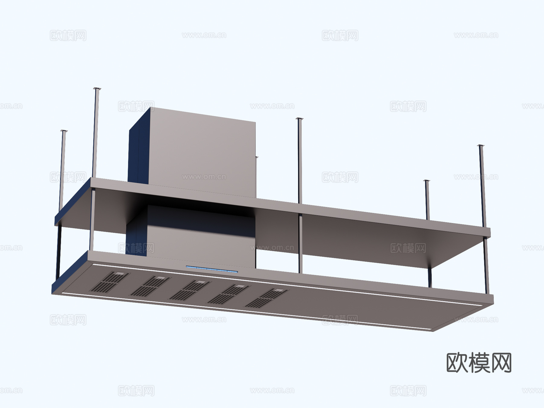 吊挂式抽油烟机 中岛抽油烟机su模型