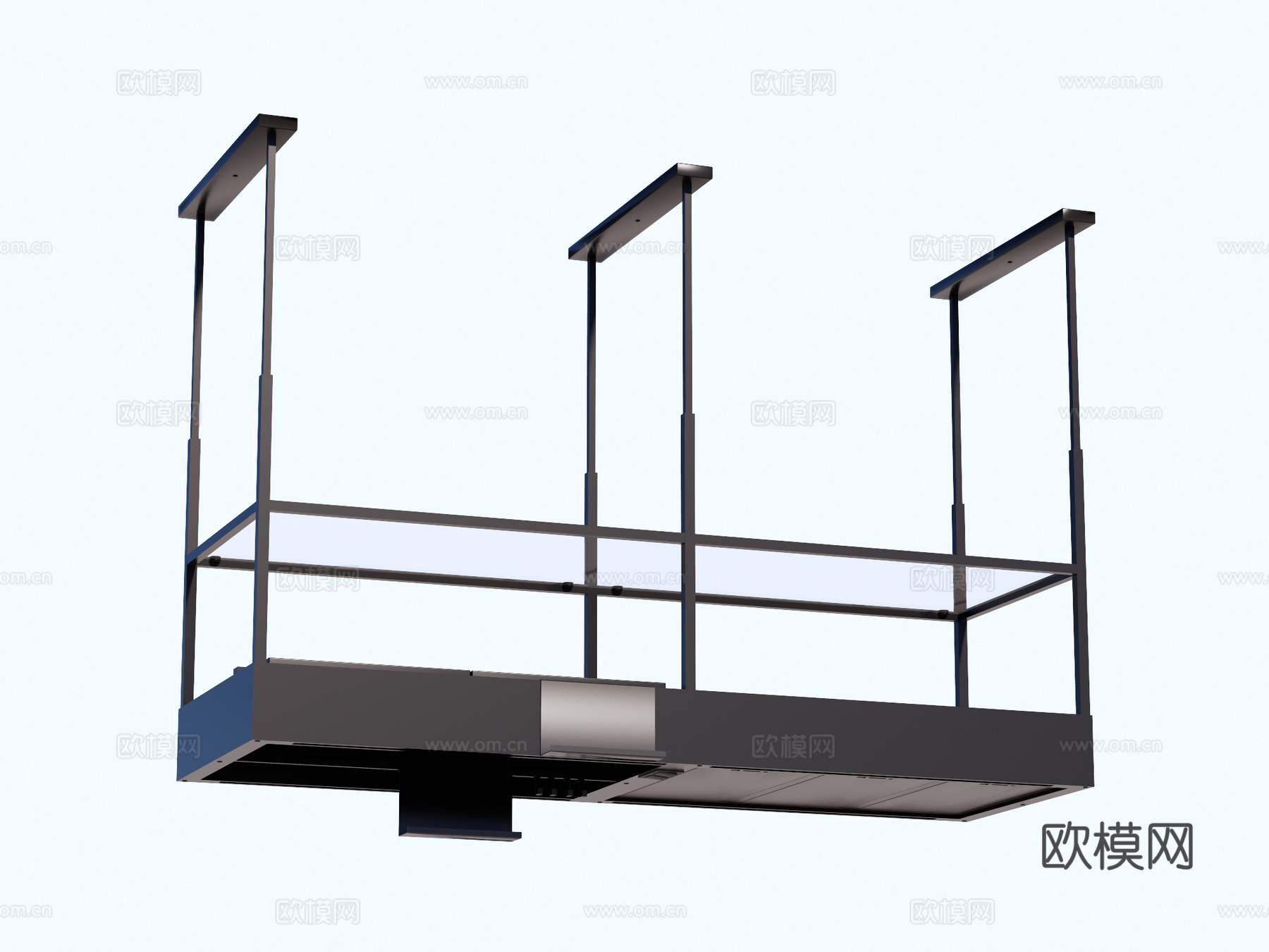 吊挂式抽油烟机 中岛抽油烟机su模型