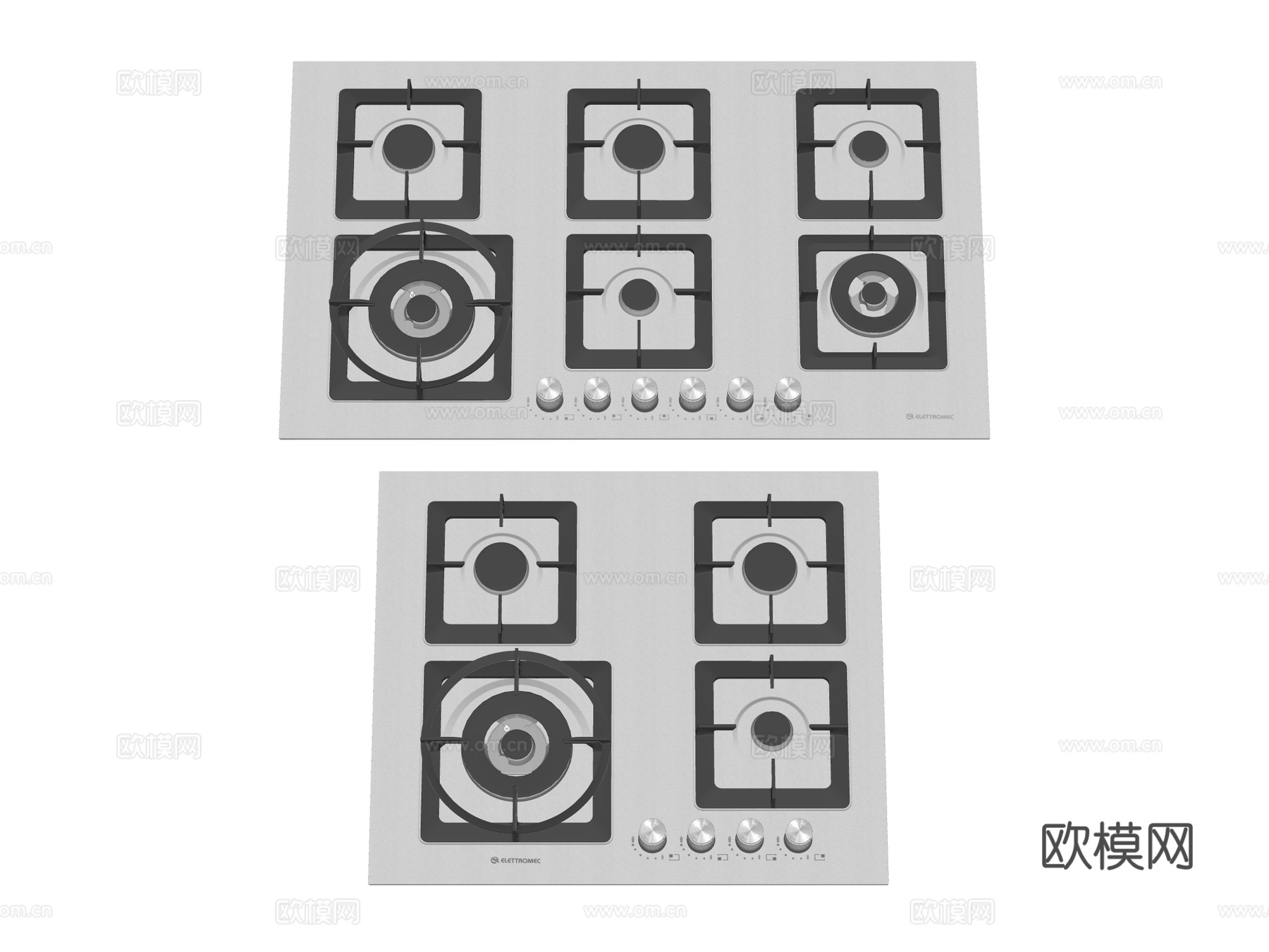 燃气灶 灶台su模型