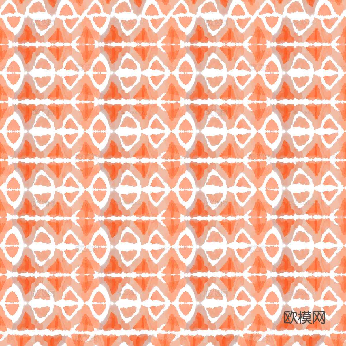 手绘蓝色水彩蜡染扎染印花布纹89