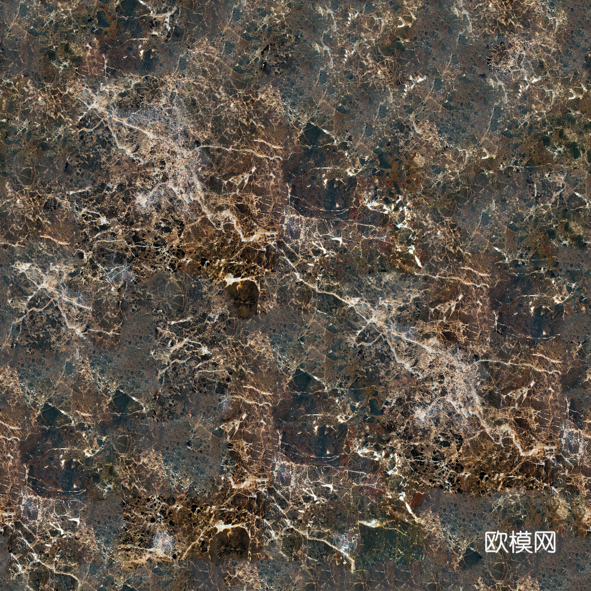 深咖色、浅咖色，棕色，棕黄色大理石纹理7