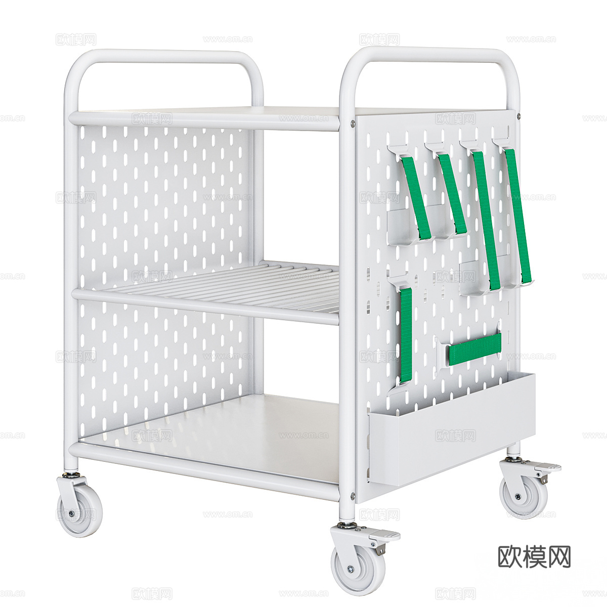 BRÄNNBOLL 带轮开放式储物柜3d模型下载