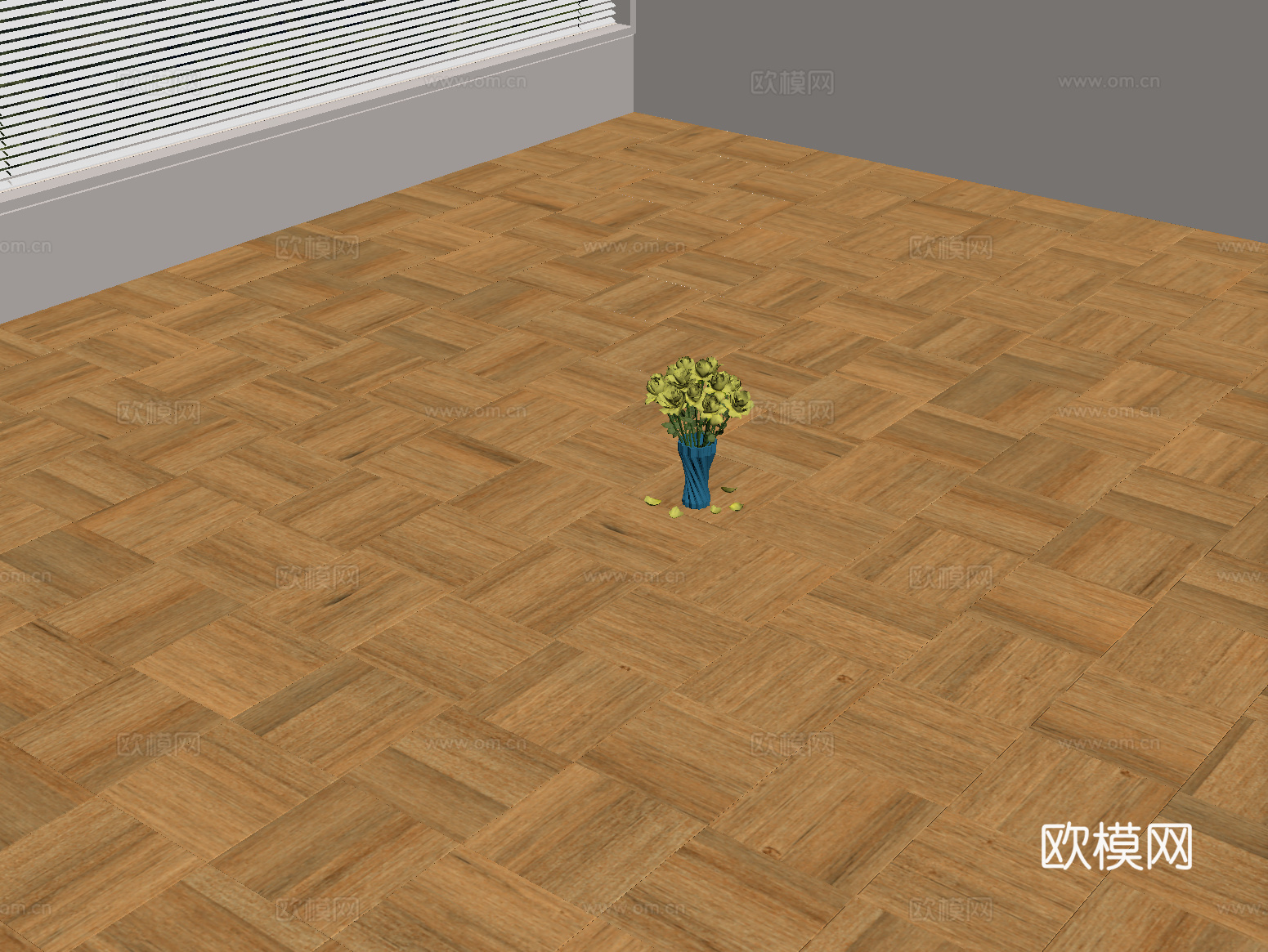 现代地板 实木地板 拼花地板su模型