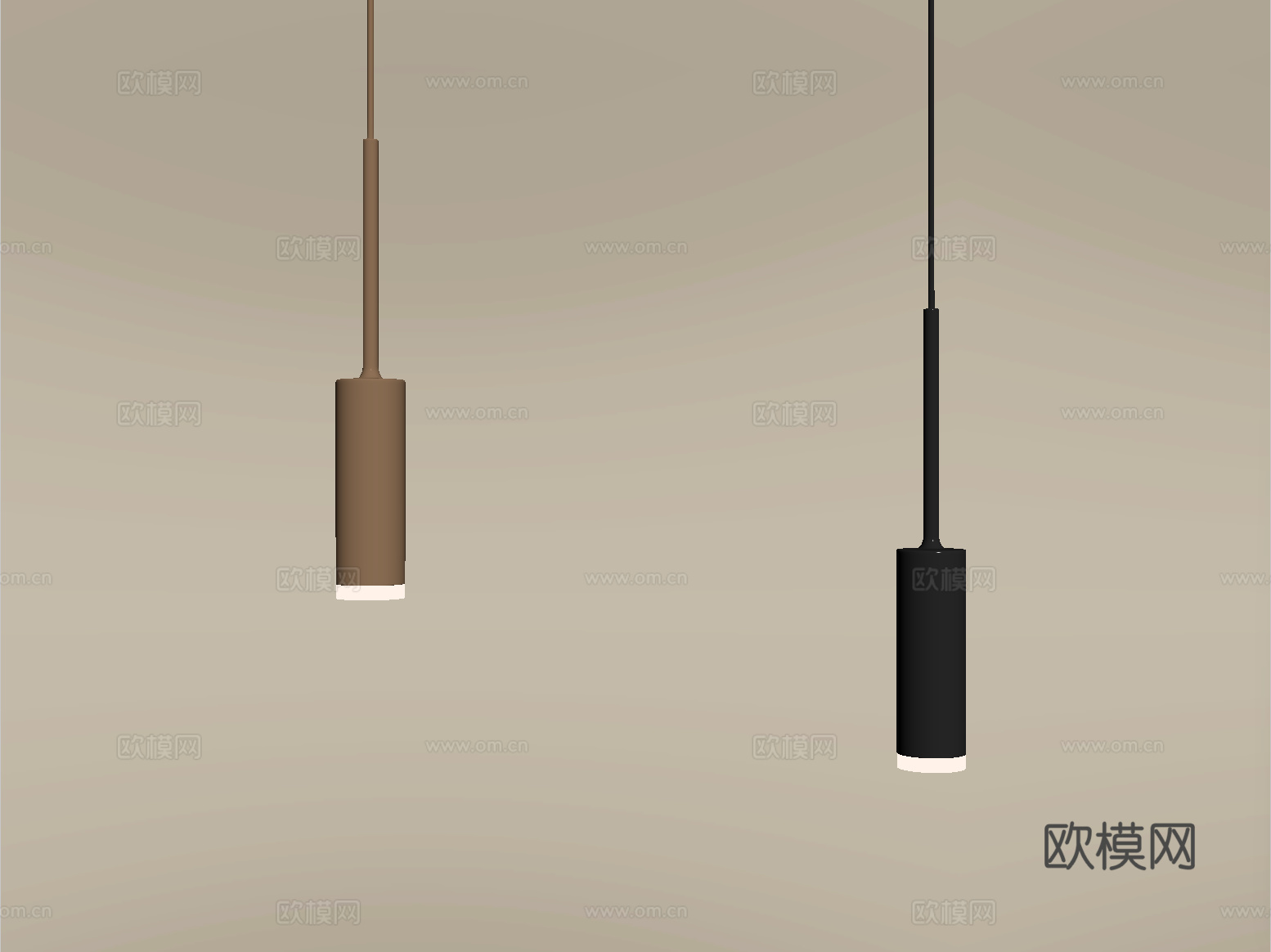 现代小吊灯 金属吊灯su模型