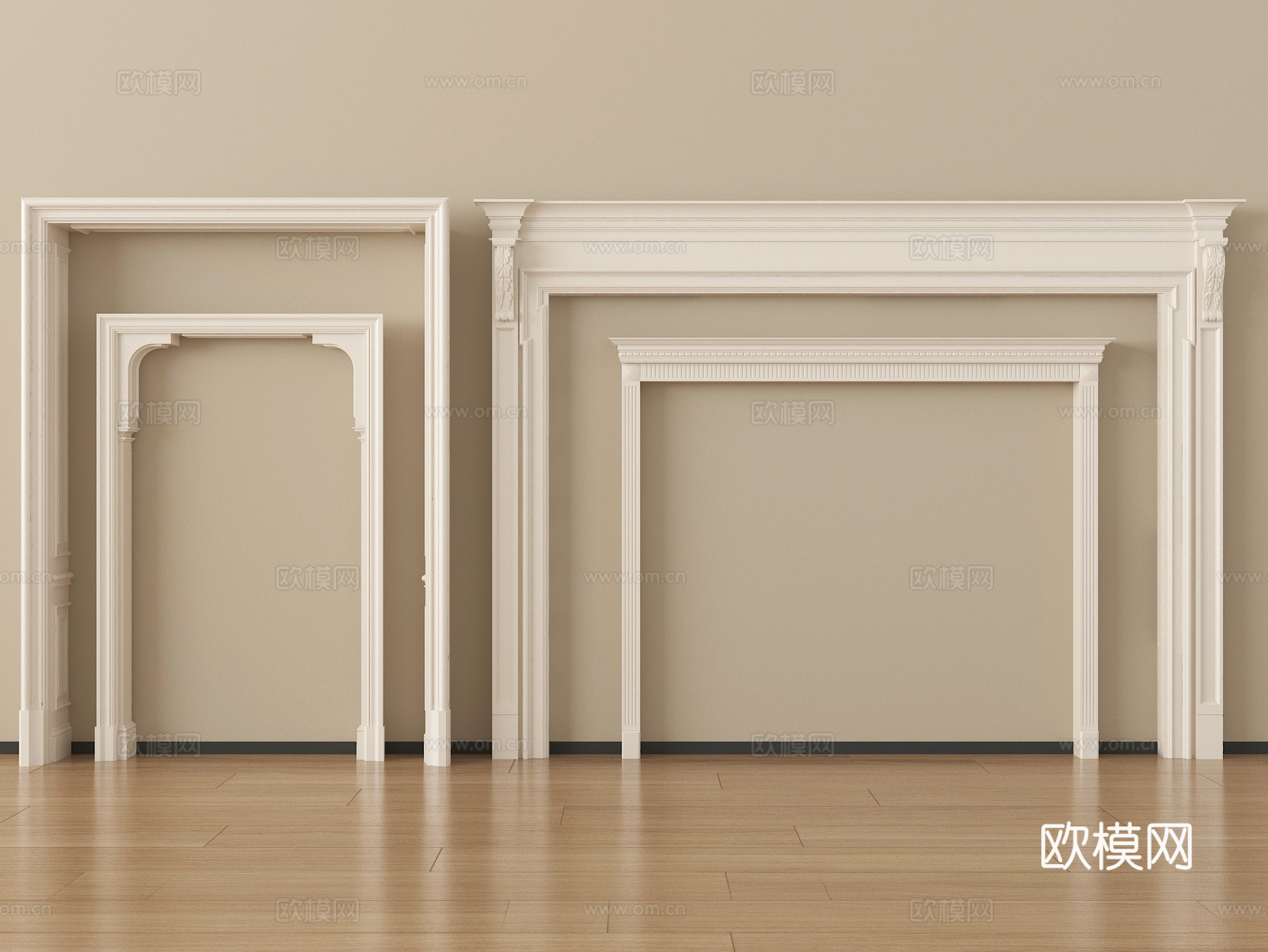 欧式门套 垭口su模型