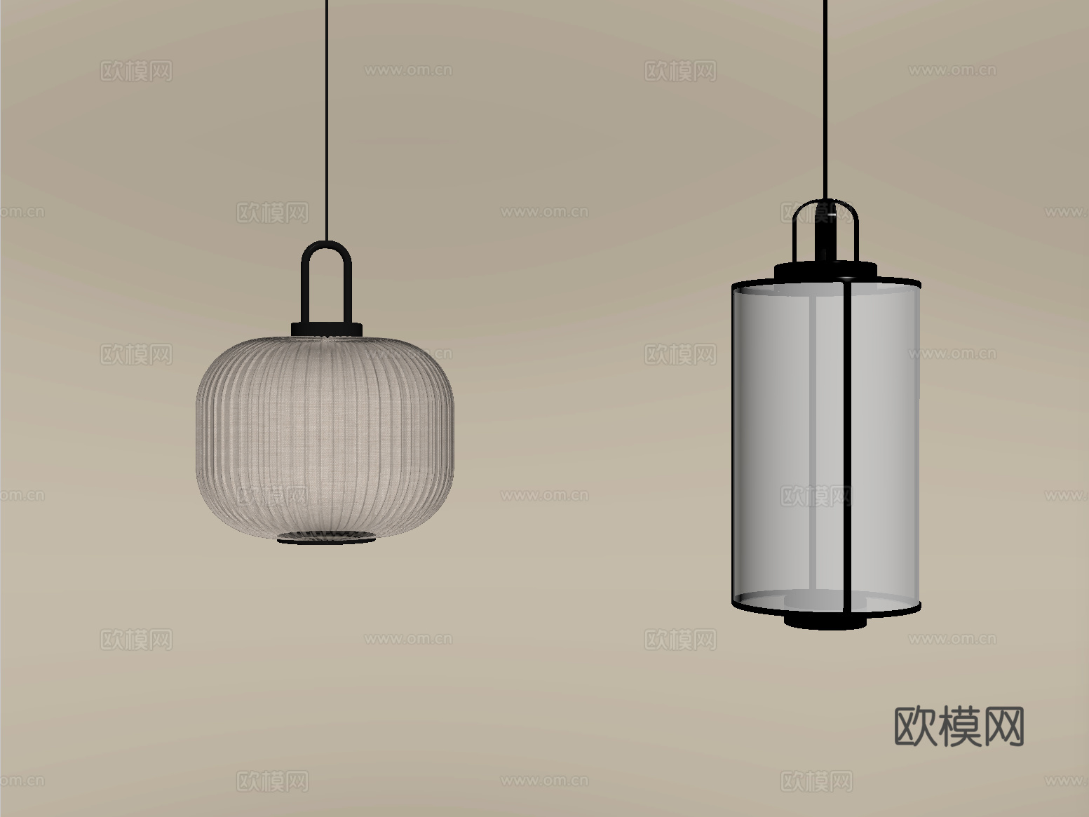 中式吊灯 新中式吊灯  装饰吊灯su模型