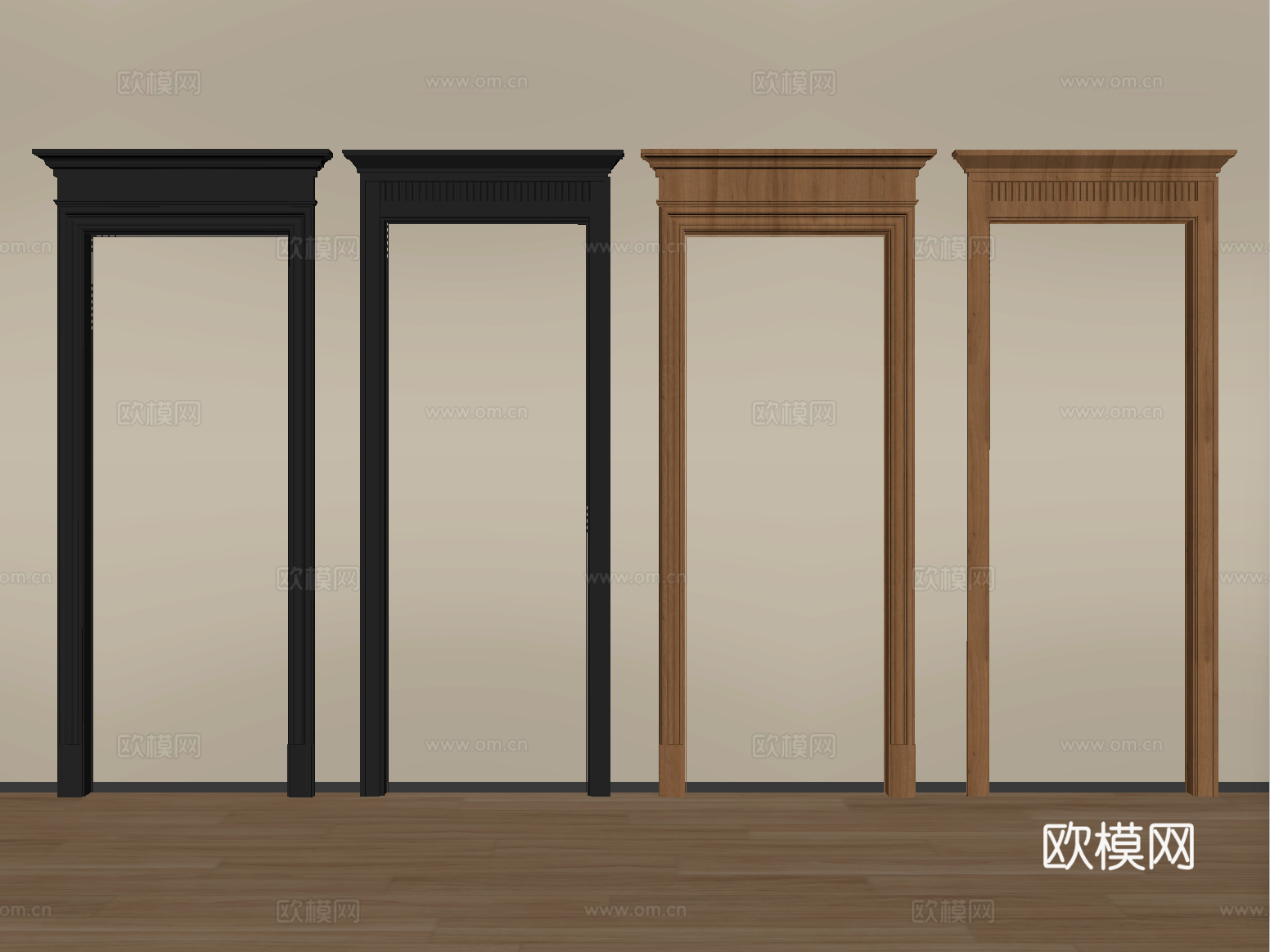 法式垭口 门套 门洞su模型