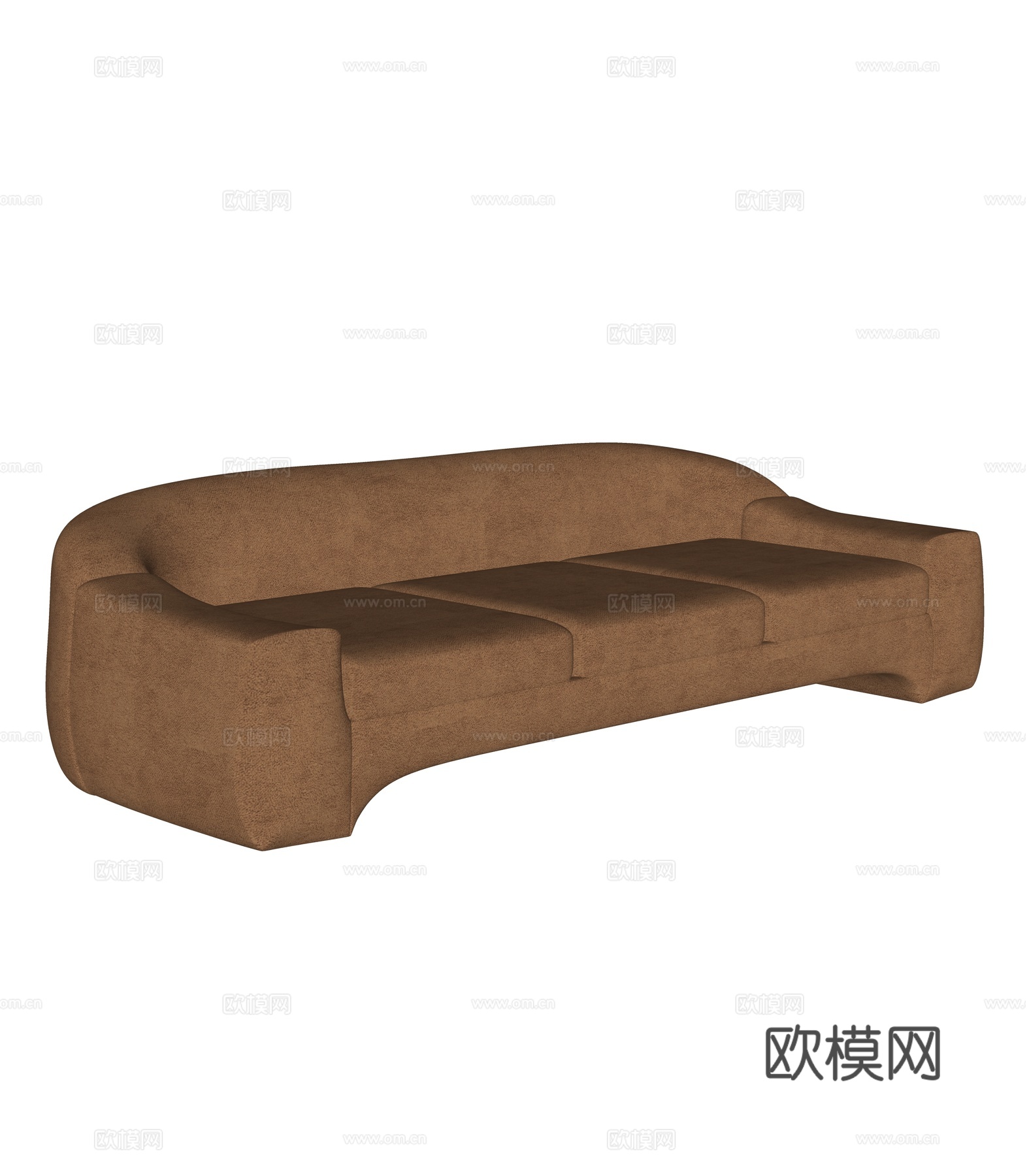 现代多人沙发su模型