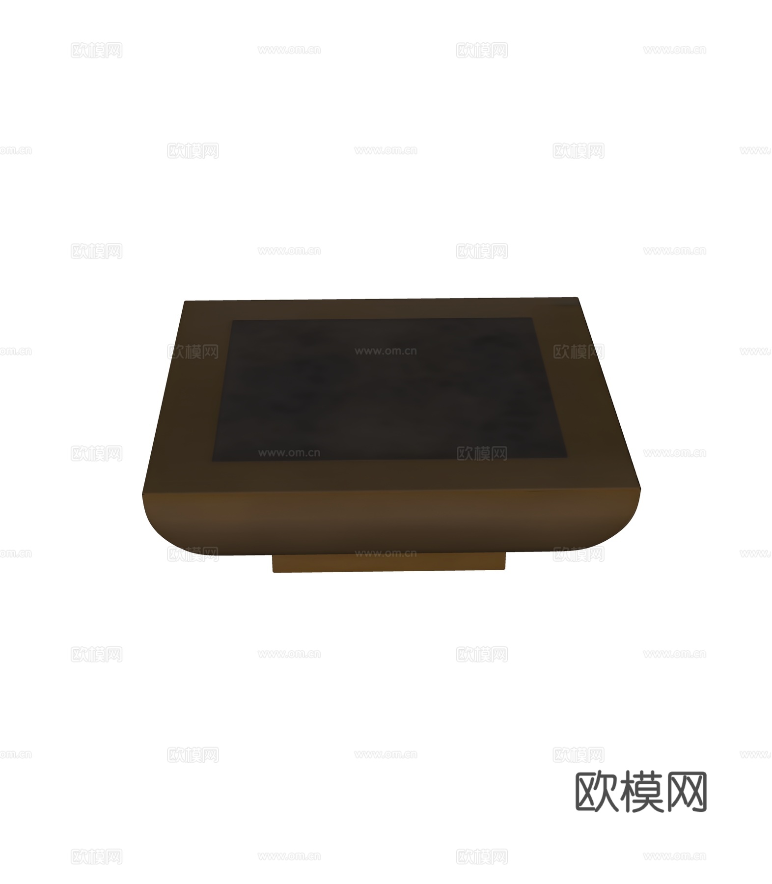 现代轻奢金属茶几su模型