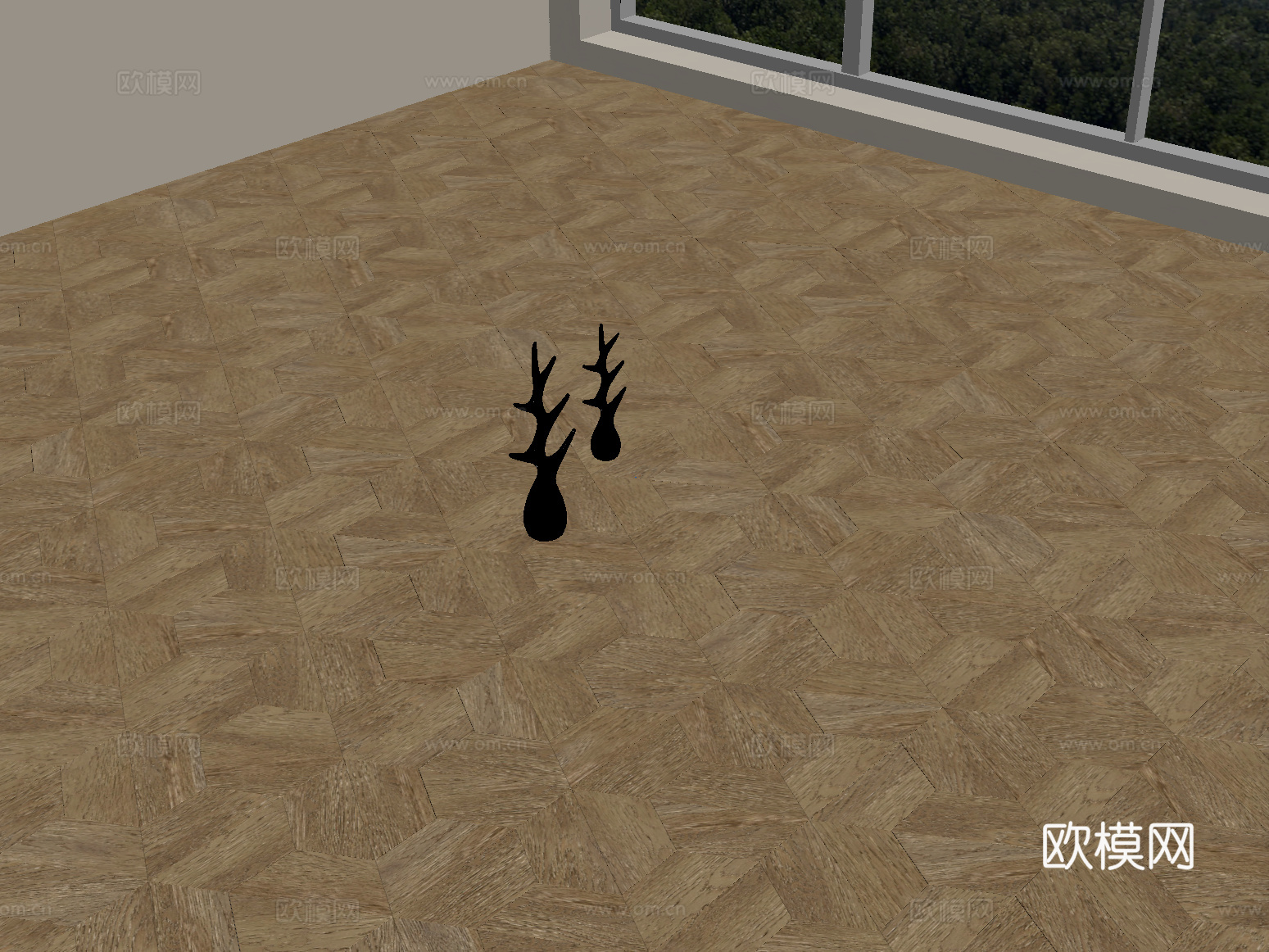 现代木地板 木纹地板 拼花地板su模型