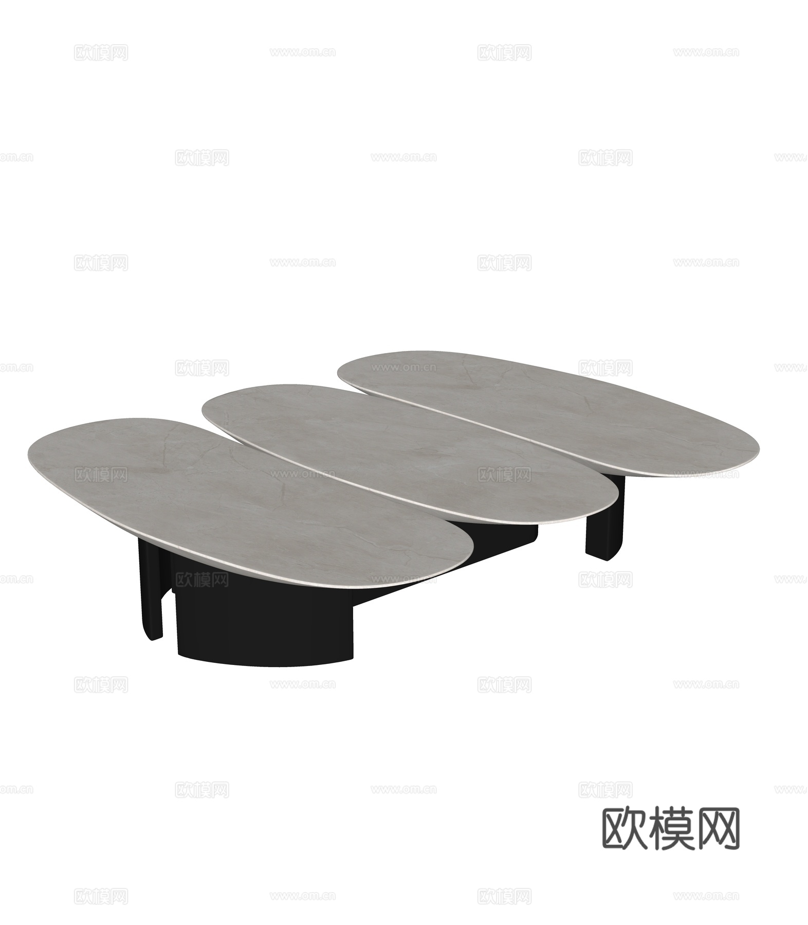 现代异形茶几su模型