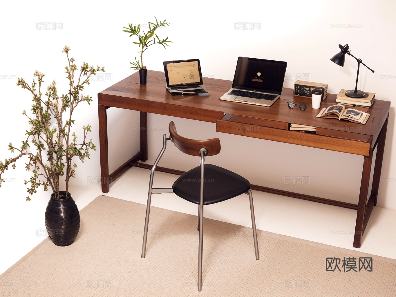 书桌su模型
