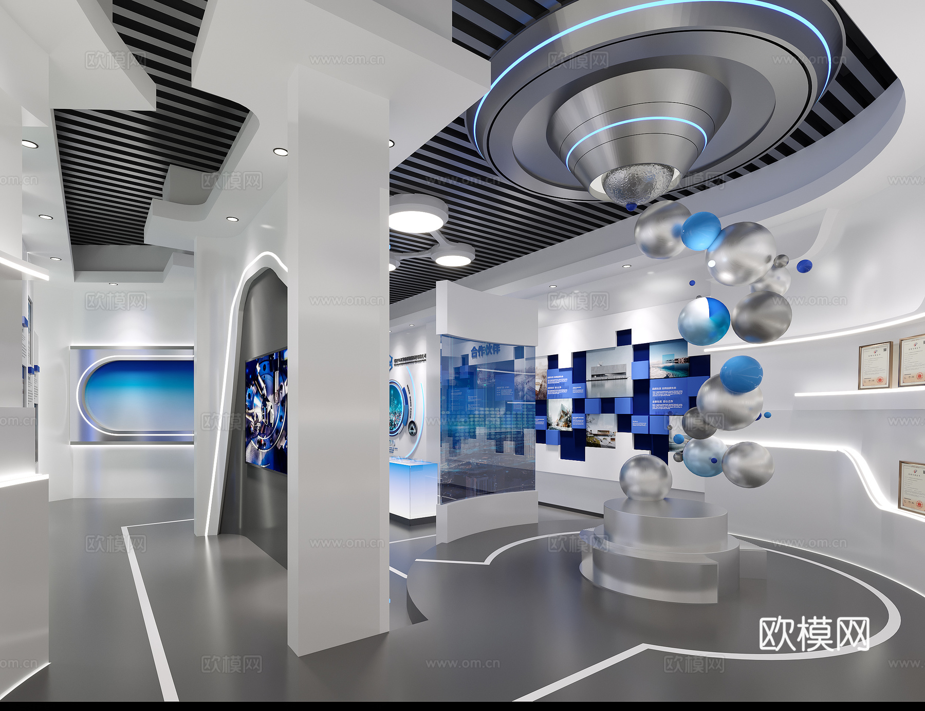 科技展厅cad施工图