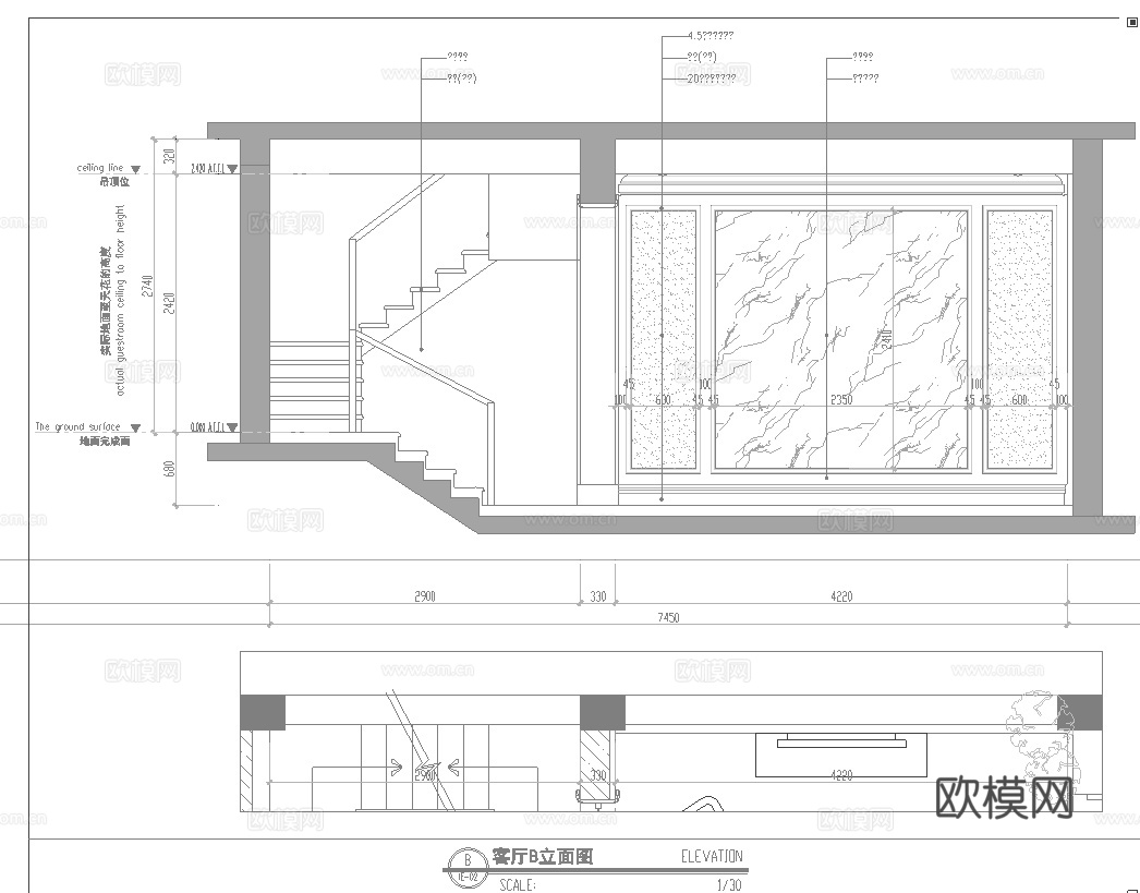 别墅 样板间 最新全套施工图 效果图合集cad施工图