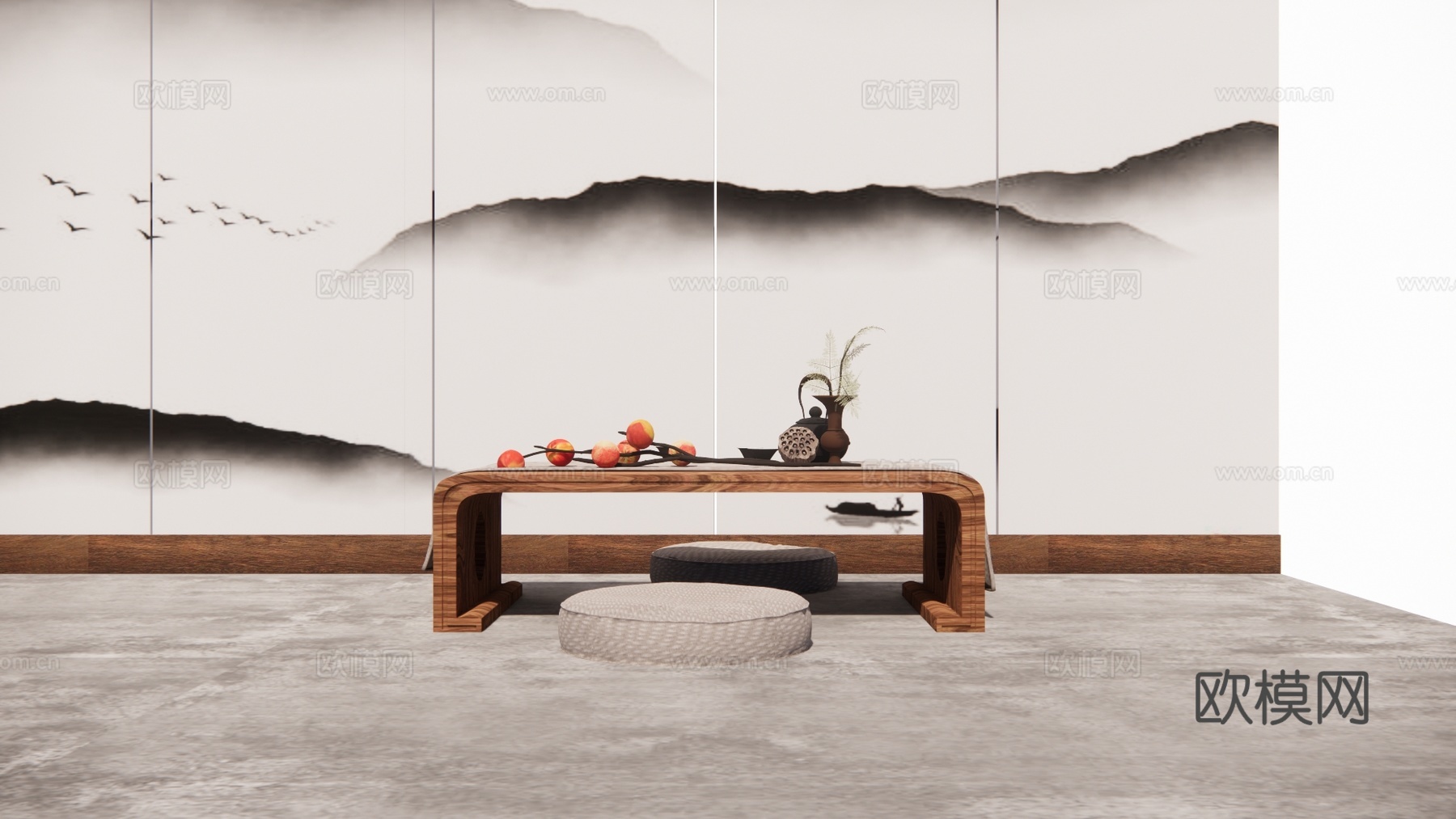 茶台 小品 茶桌椅 茶桌 茶几 器具 茶具su模型