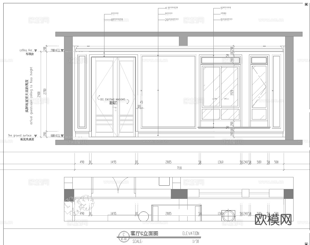 别墅 样板间 最新全套施工图 效果图合集cad施工图