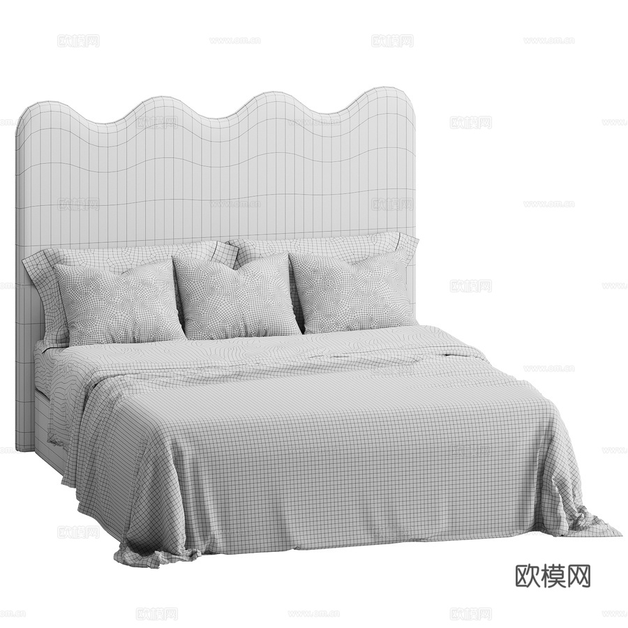 Maeve Wave床头板3d模型下载（渲染图4）