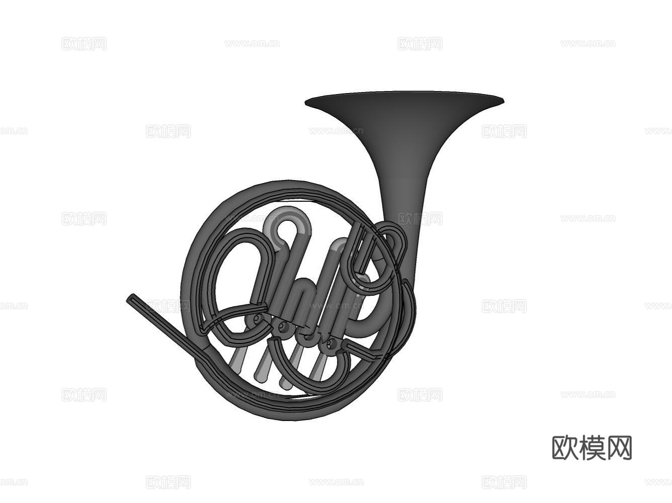 乐器su模型