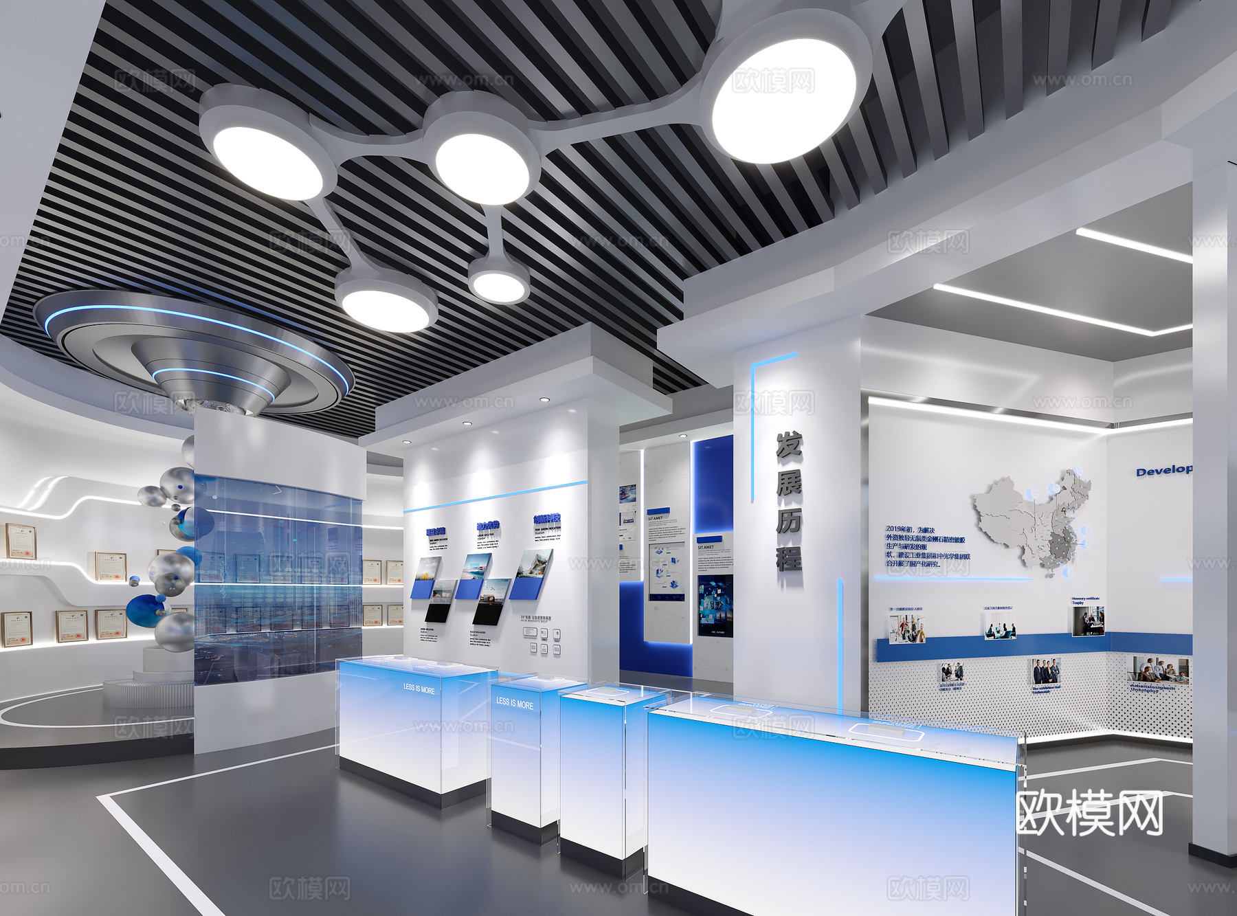 科技展厅cad施工图