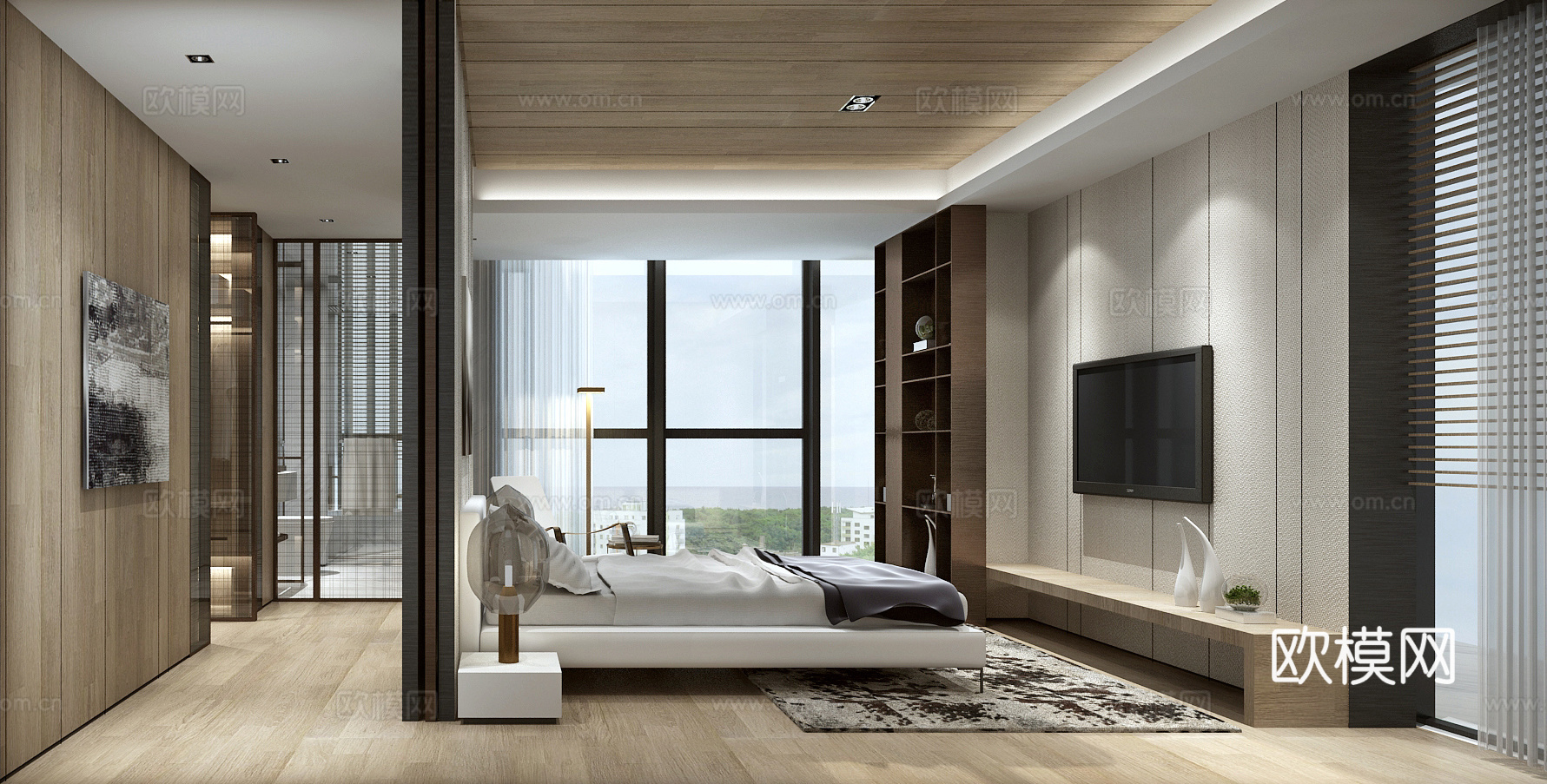 龙湖样板间大平层 最新全套施工图 效果图合集cad施工图