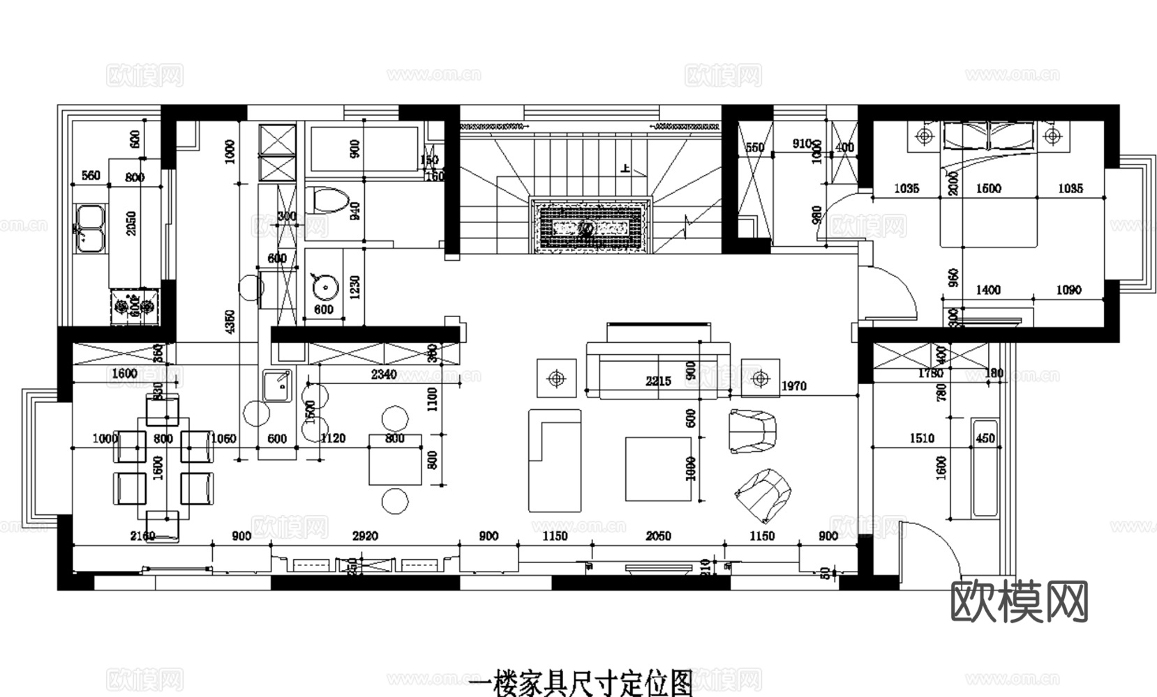 10套欧式风格样板间大平层别墅复式住宅CAD附效果图实景图cad施工图