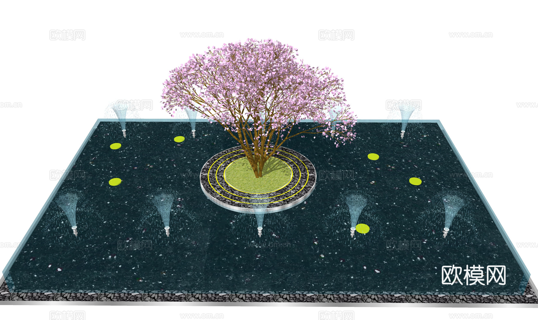 微景观 门 庭院门 室内造景 造景 草坪灯 庭院su模型