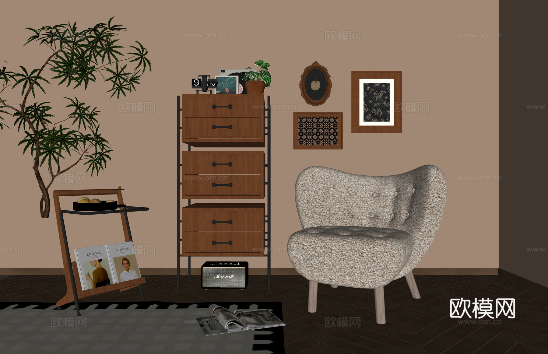 挂件 陈设 家装 景观 室内小品 摆件 工装 小品 挂画su模型