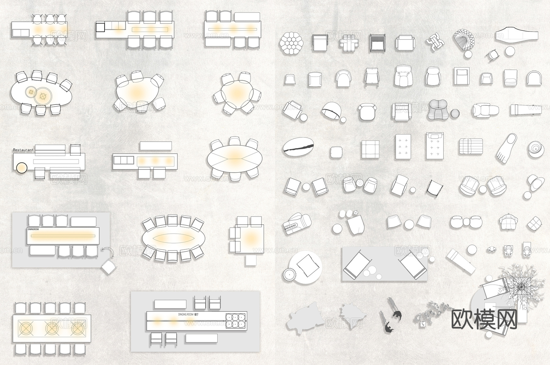网红CAD设计图库（不含彩色图纸）cad施工图