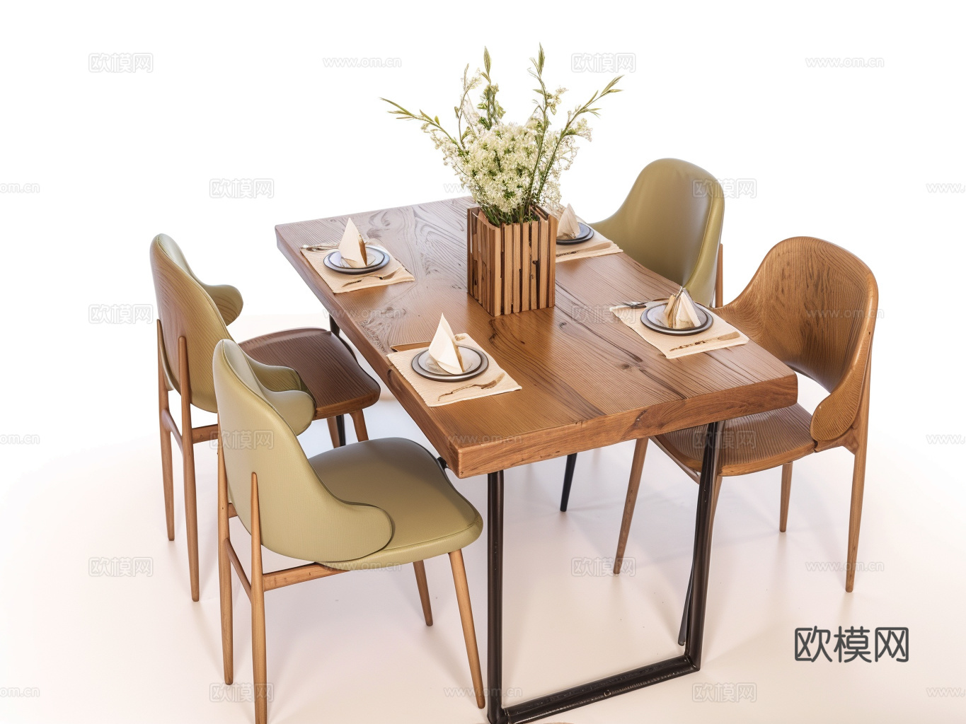 餐桌椅su模型