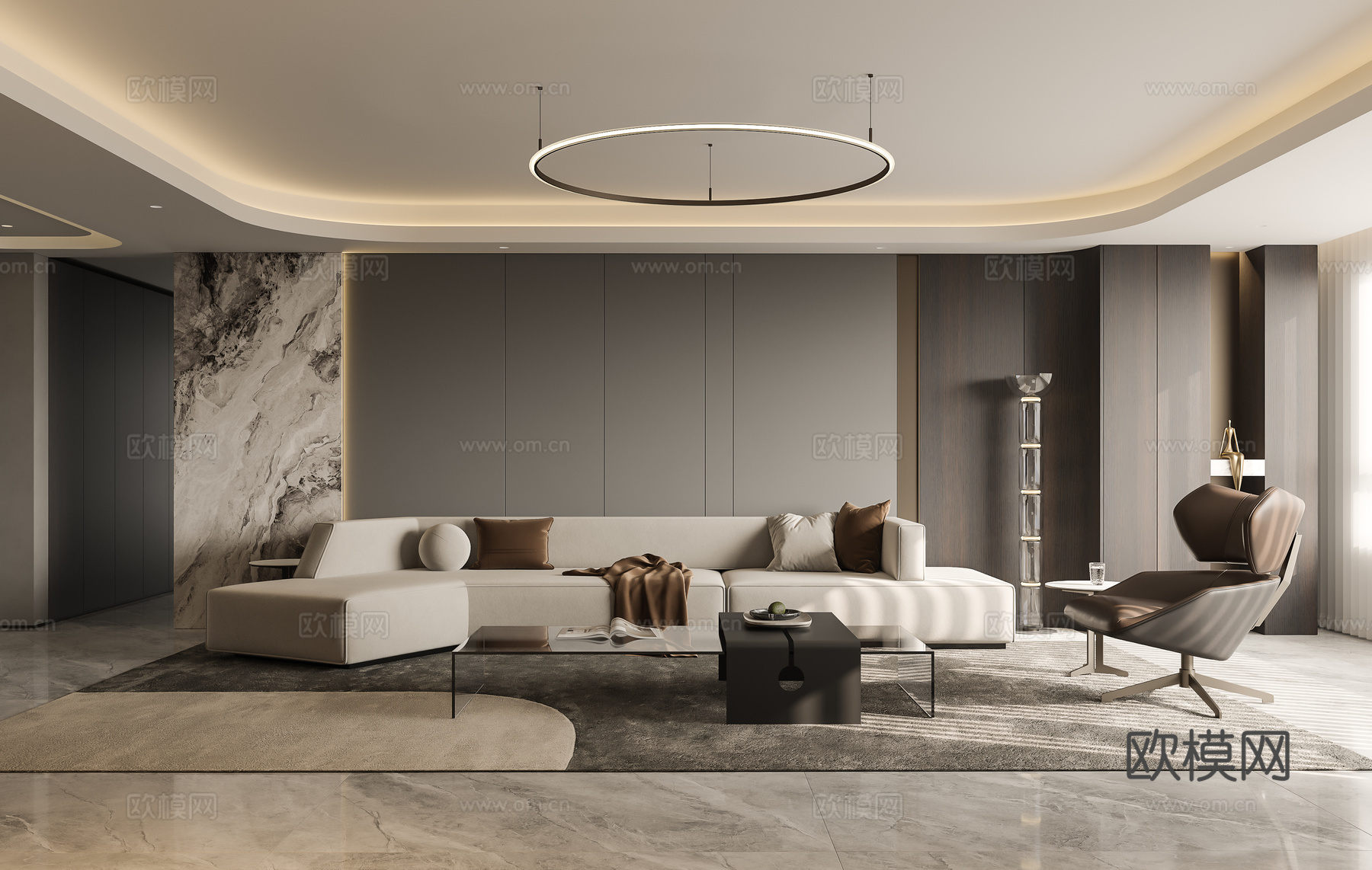 意式客餐厅3d模型下载（渲染图3）