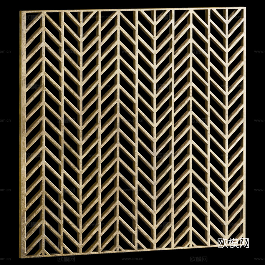 方形装饰板套装73d模型下载（渲染图5）