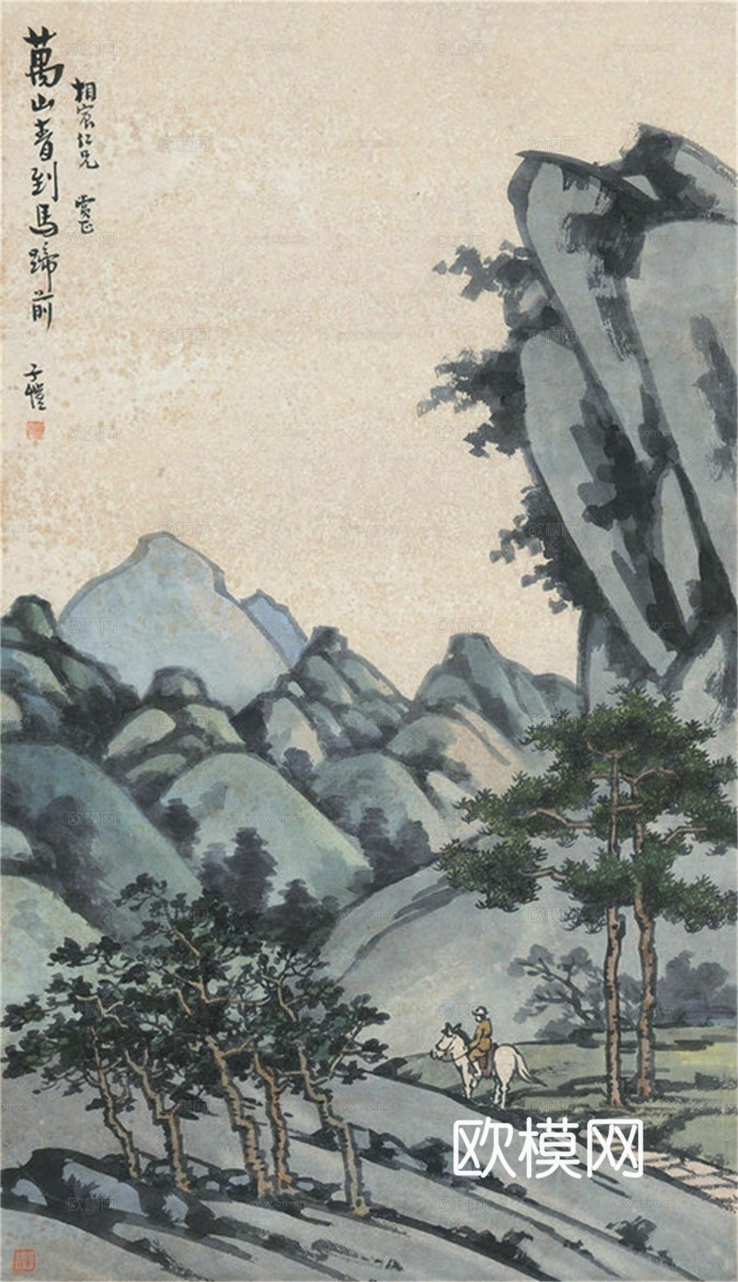 丰子恺水墨绘画作品，写意水墨画，水墨风漫画22下载
