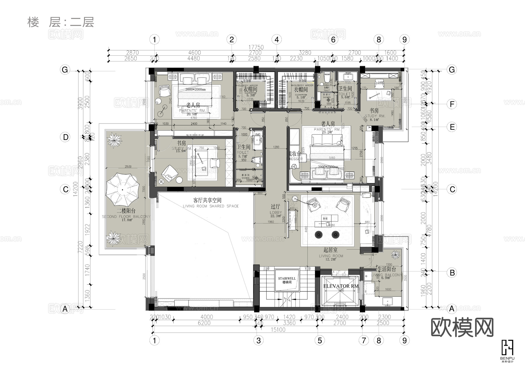 龙湖样板间大平层 最新全套施工图 效果图合集cad施工图