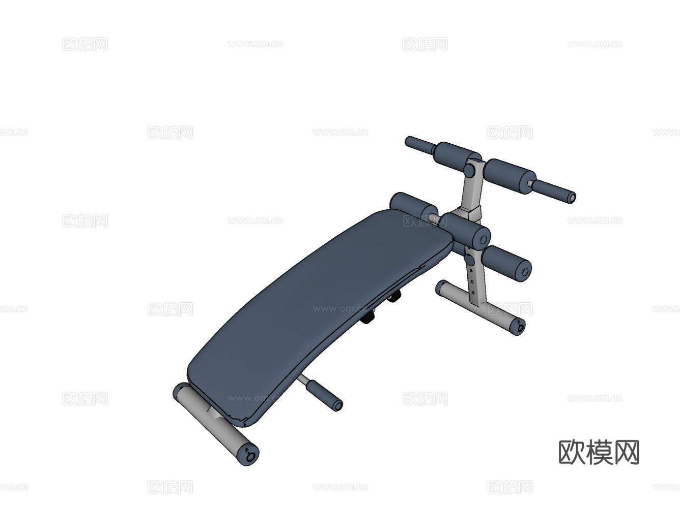 健身器材su模型