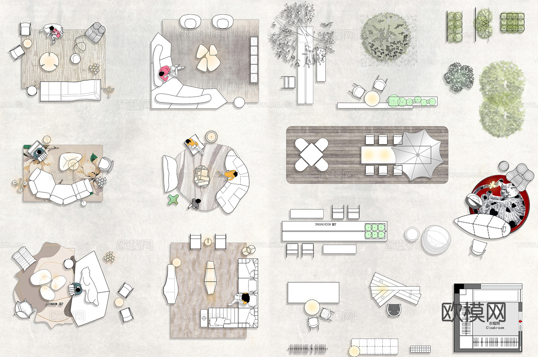 网红CAD设计图库（不含彩色图纸）cad施工图