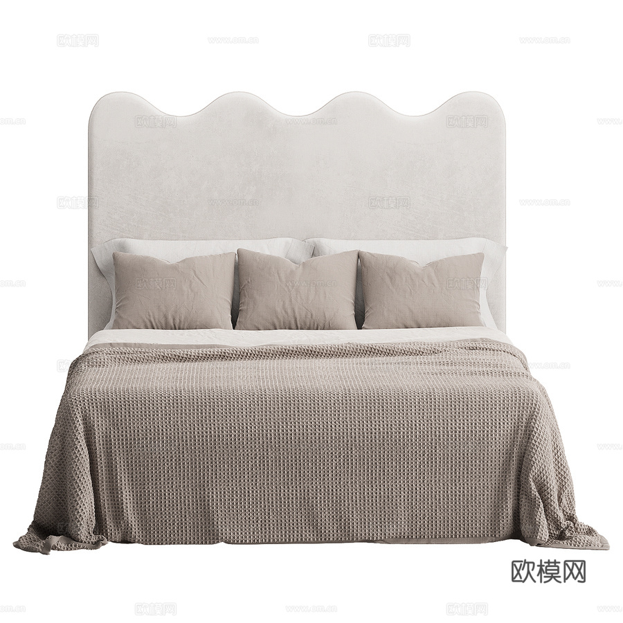 Maeve Wave床头板3d模型下载（渲染图2）