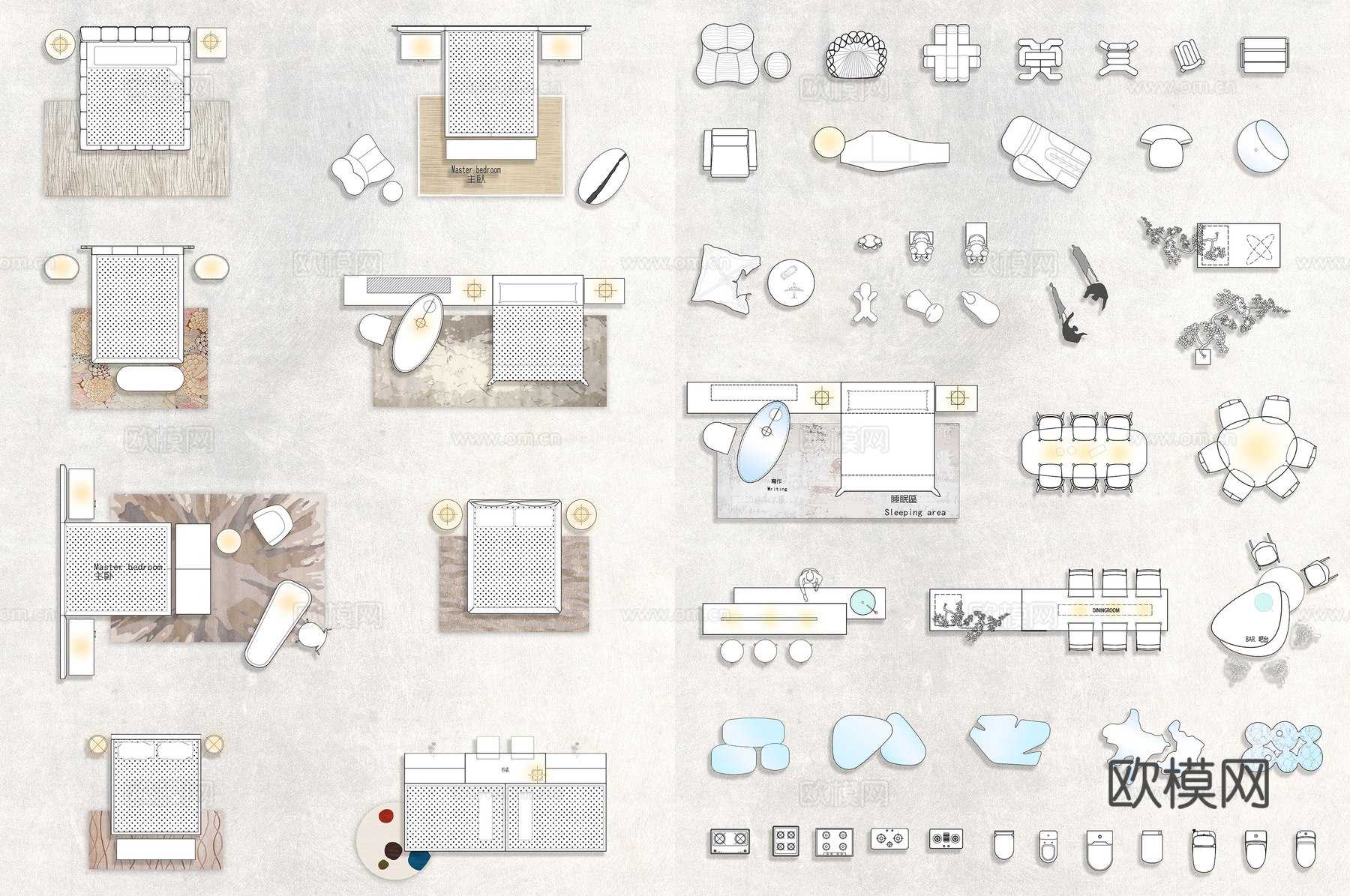 网红CAD设计图库（不含彩色图纸）cad施工图