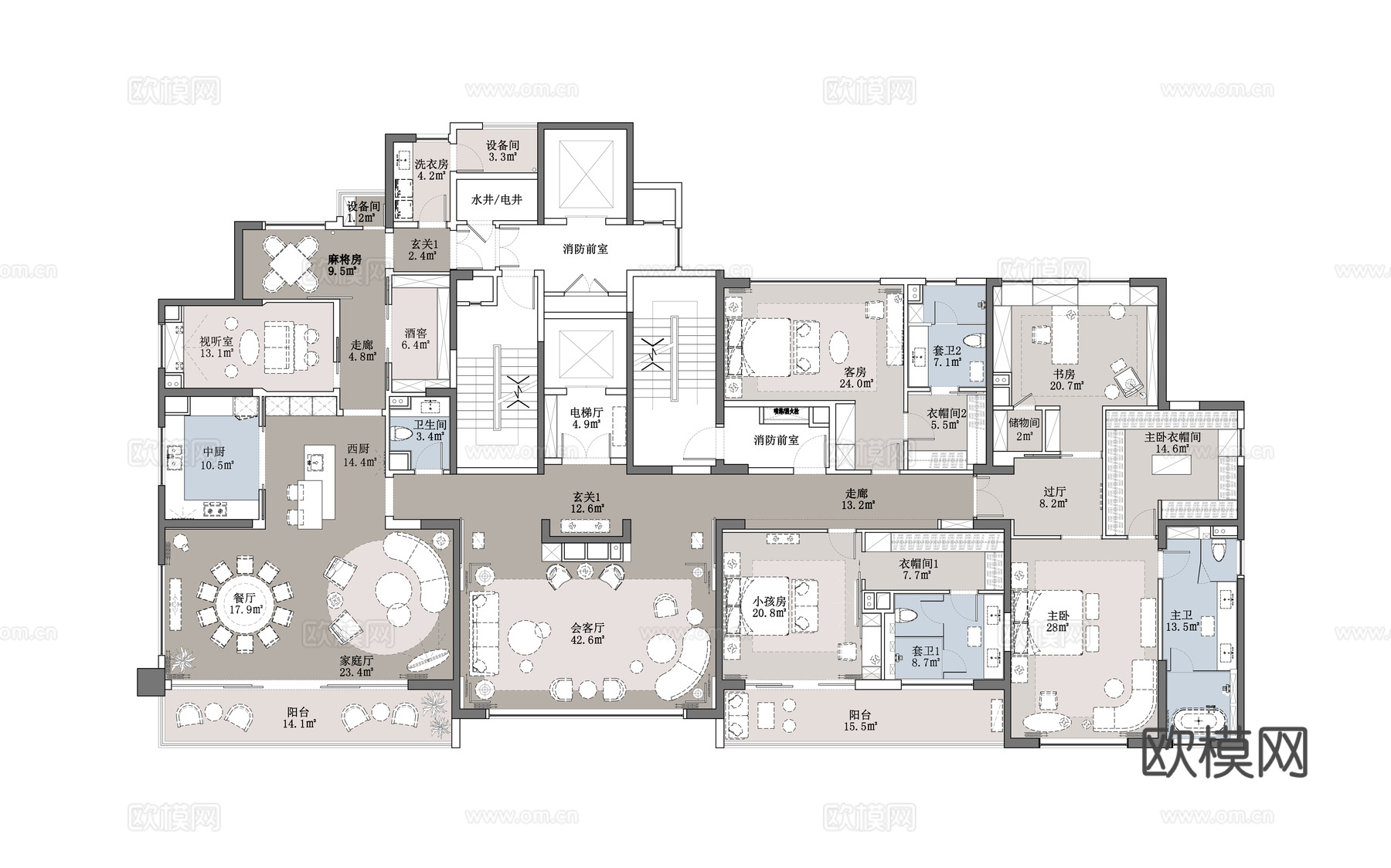 武汉天地云廷私宅 样板间 最新全套施工图 效果图合集cad施工图