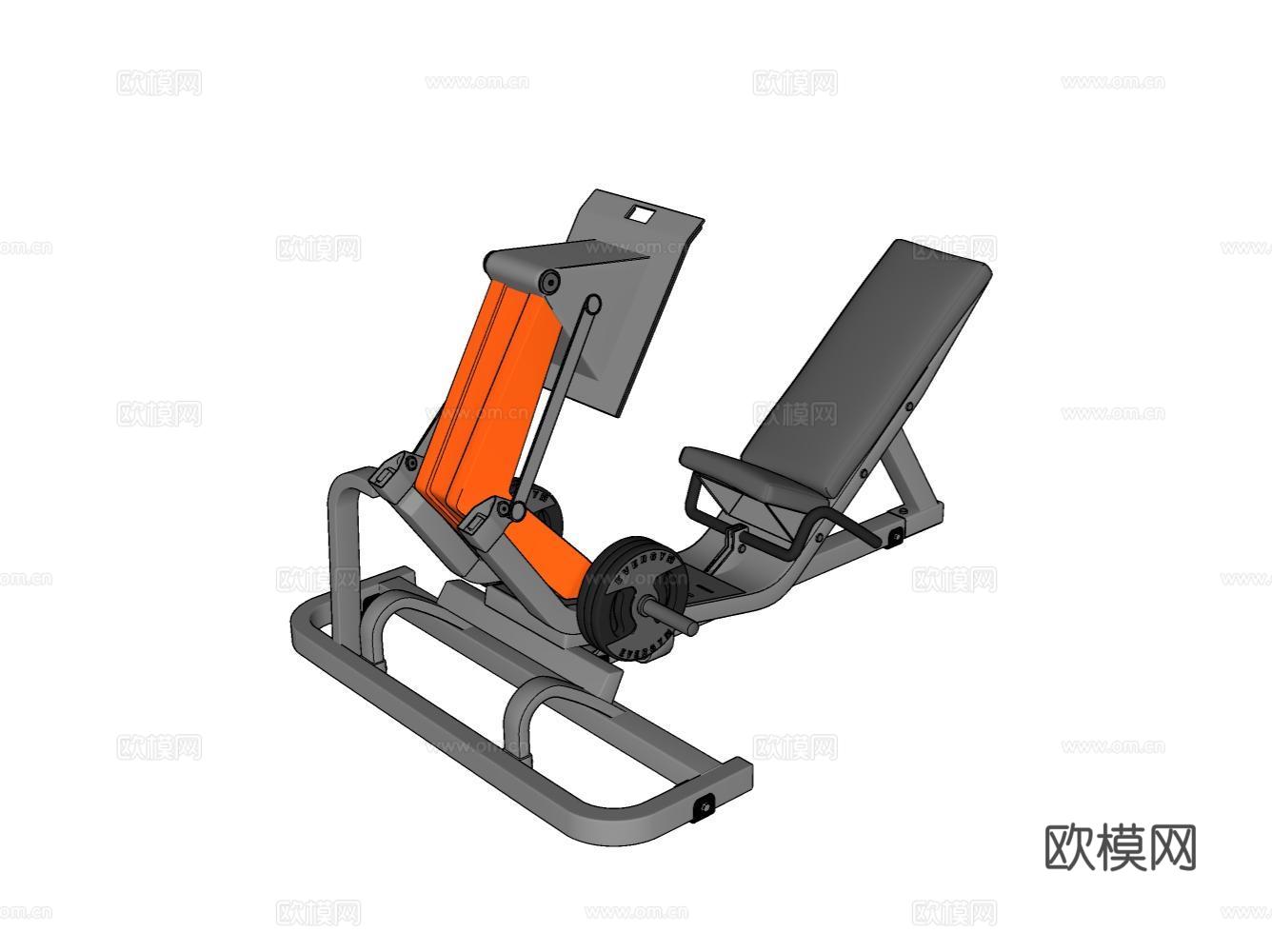 健身器材su模型
