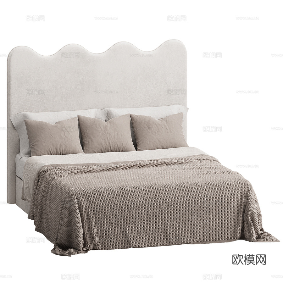 Maeve Wave床头板3d模型下载（渲染图1）
