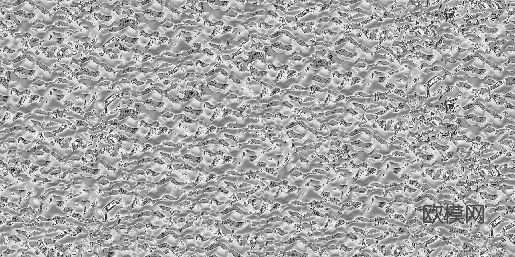 无缝银灰色水波纹金属贴图