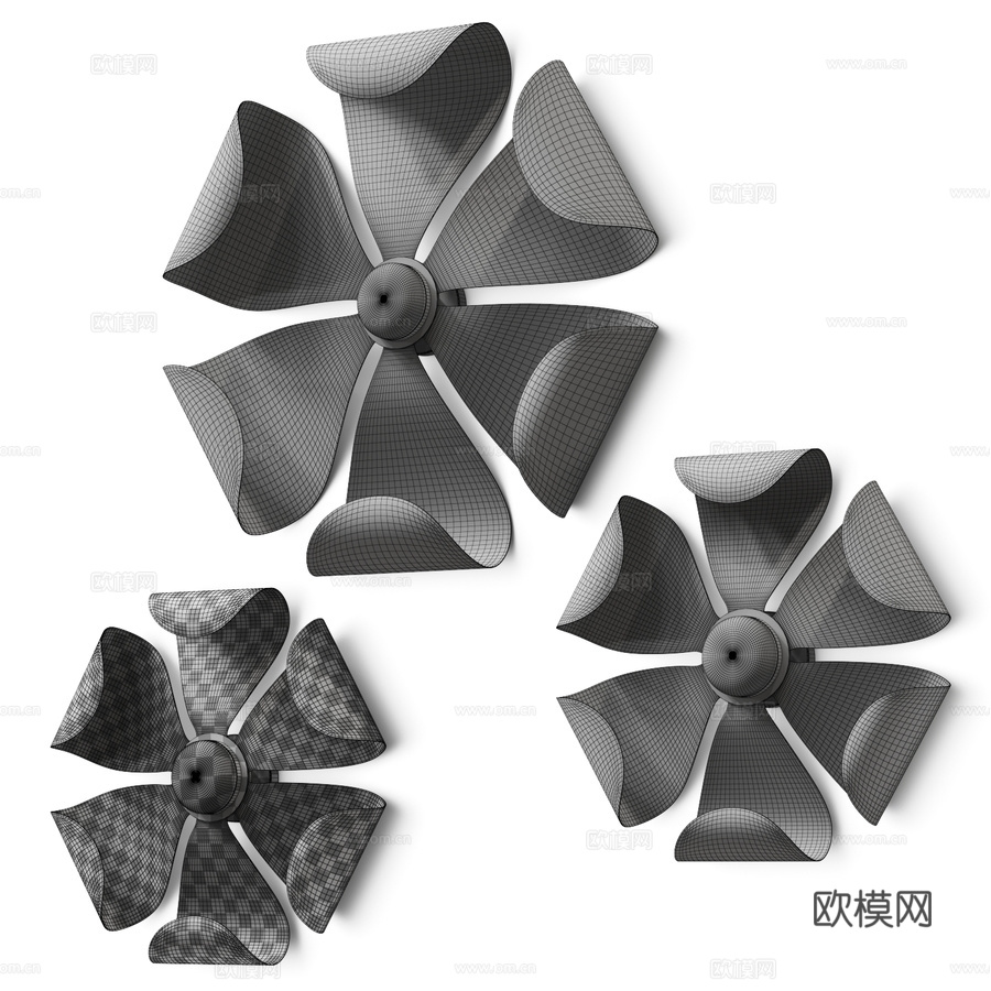 现代墙饰3d模型下载（渲染图4）