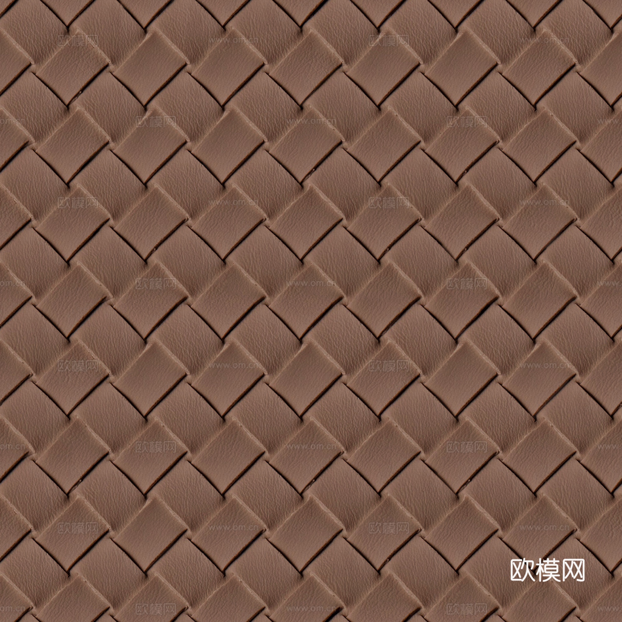 现代无缝菱形编织皮革 无缝棕色编织皮革下载